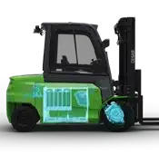 CESAB B6 avec visuel de la technologie de batterie et d'alimentation CESAB